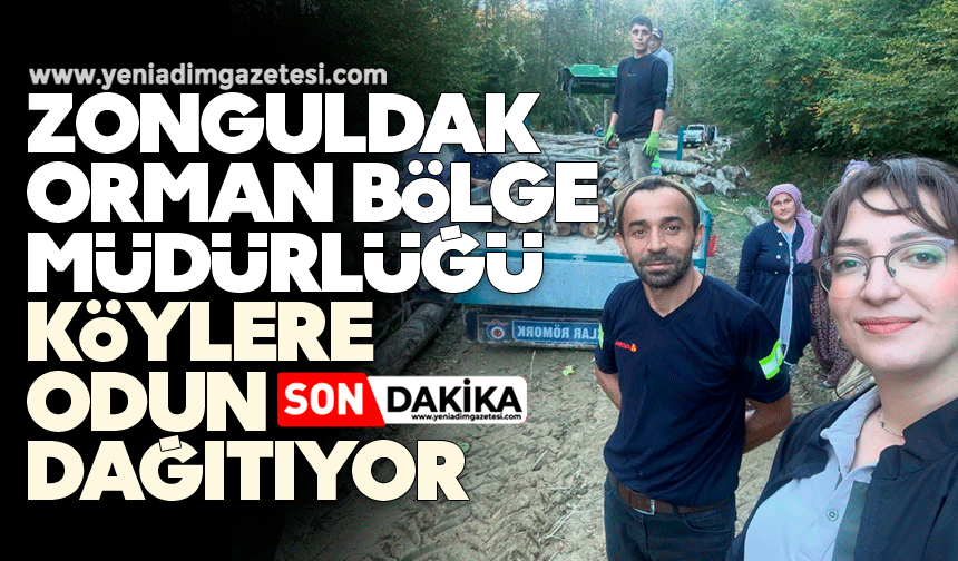 Zonguldak Orman Bölge Müdürlüğü köylere odun dağıtıyor