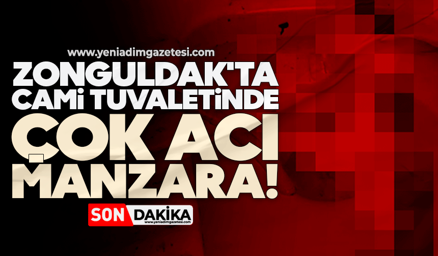 Zonguldak'ta cami tuvaletinde çok acı manzara