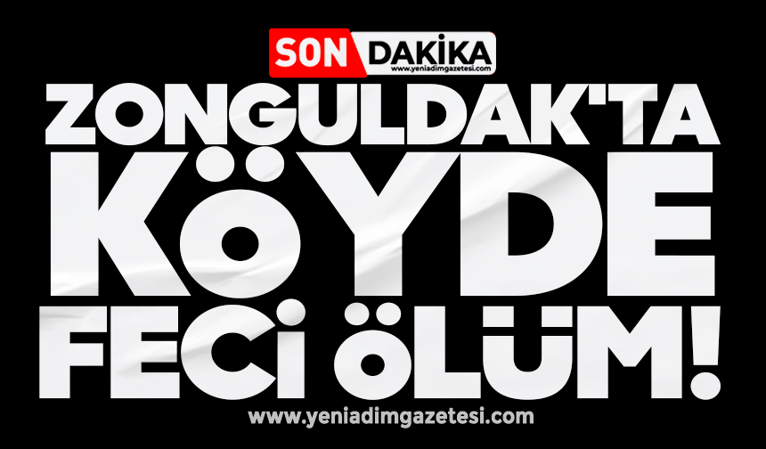 Zonguldak'ta köyde feci ölüm!