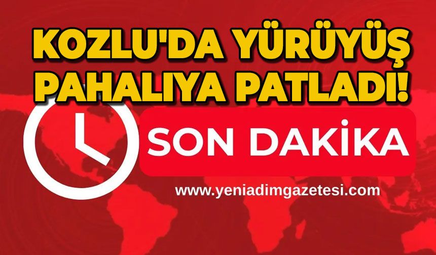 Kozlu'da yürüyüş pahalıya patladı!