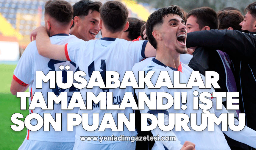 Müsabakalar tamamlandı işte son puan durumu