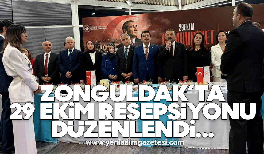Zonguldak'ta 29 Ekim Cumhuriyet Bayramı resepsiyonu düzenlendi