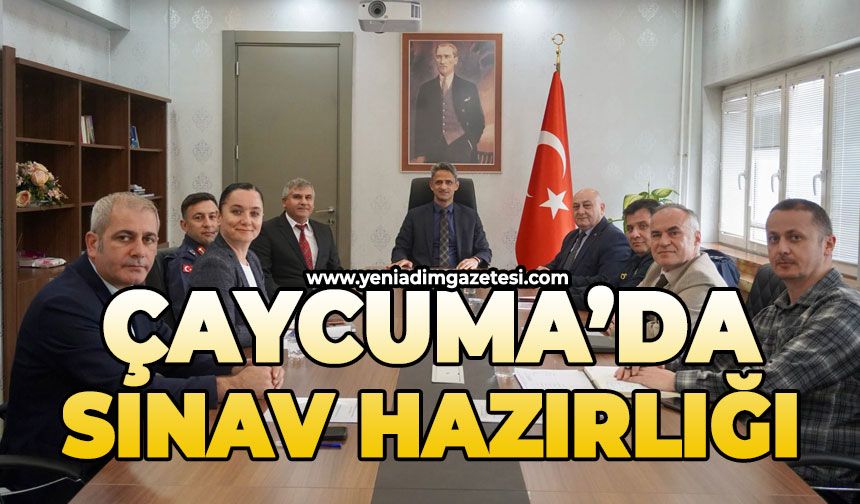 Çaycuma'da sınav hazırlığı sürüyor