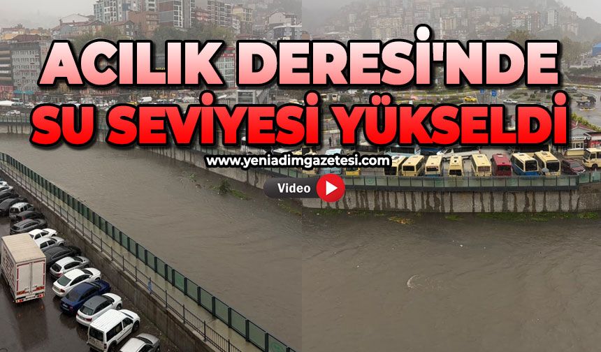Acılık Deresi'nde su seviyesi yükseldi