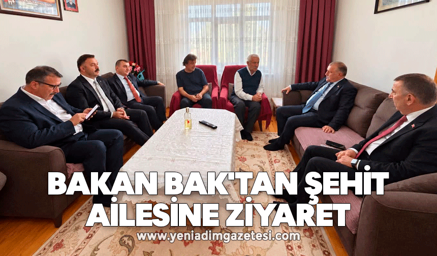 BAKAN OSMAN AŞKIN BAK'TAN ŞEHİT AİLESİNE ZİYARET