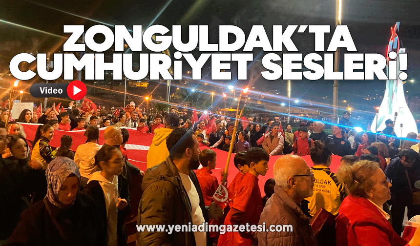 Zonguldak'ta 'Cumhuriyet' sesleri