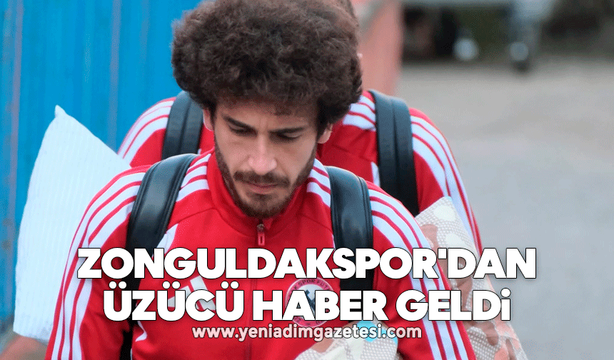 Zonguldakspor'dan üzücü haber geldi