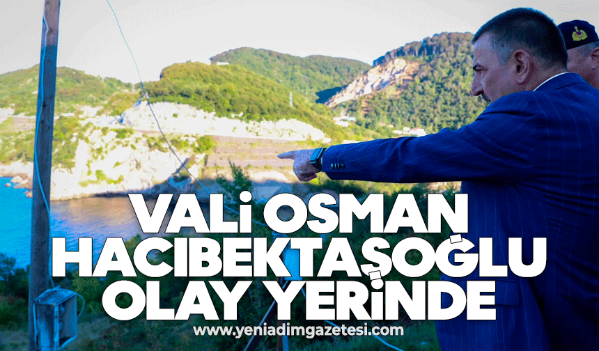 Vali Osman Hacıbektaşoğlu olay yerinde