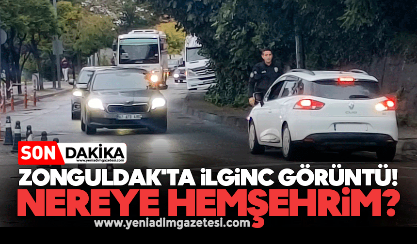 Zonguldak'ta ilginç görüntü! Nereye hemşehrim?