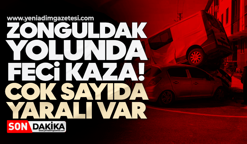 Zonguldak yolunda feci minibüs kazası: Çok sayıda yaralı var